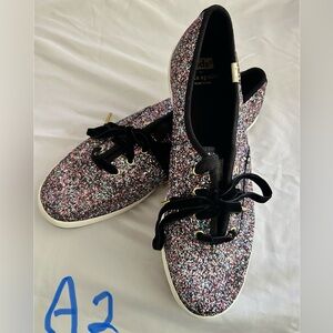 Kate Spade sparkling Keds never worn size 9